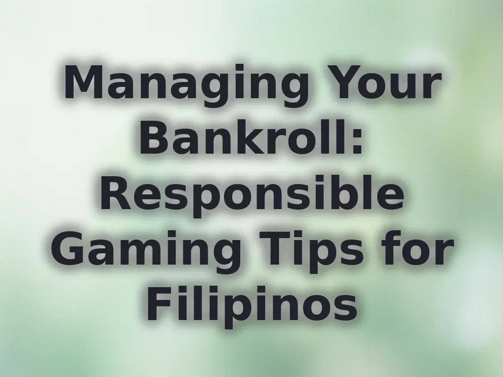 Responsible gaming tools